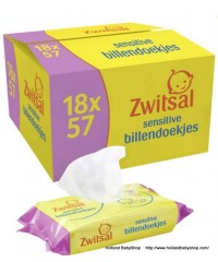 Zwitsal Baby Wipes Sensitive - 18 x 57 pieces - Value pack